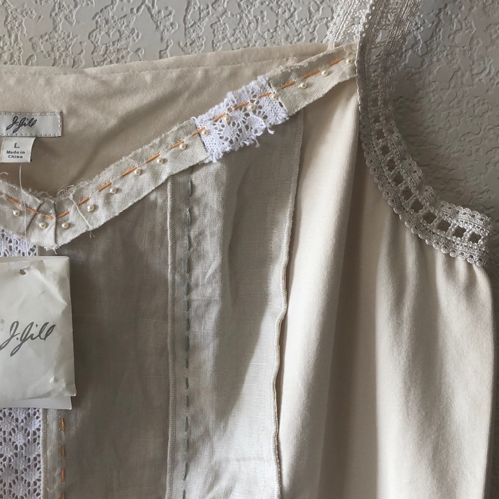 J. Jill Lace beaded top - Picture 8 of 10